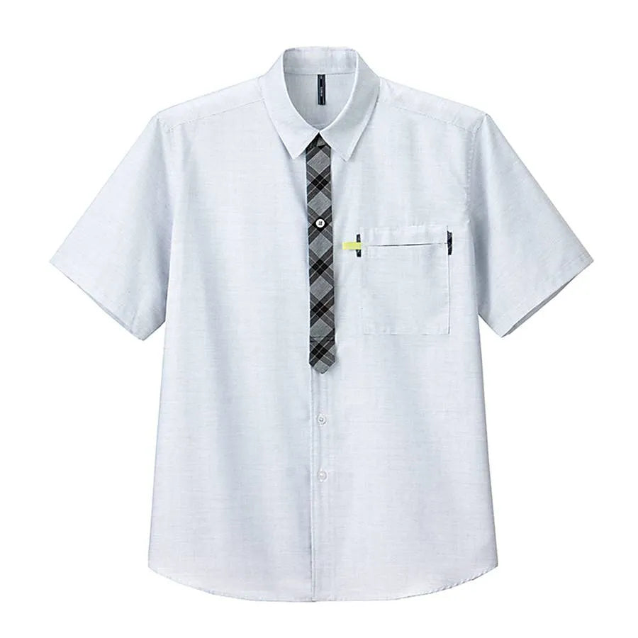 半袖チェックシャツ