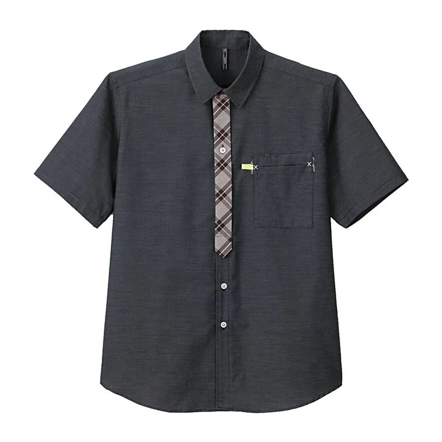 半袖チェックシャツ