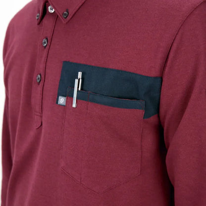 長袖ポロシャツ