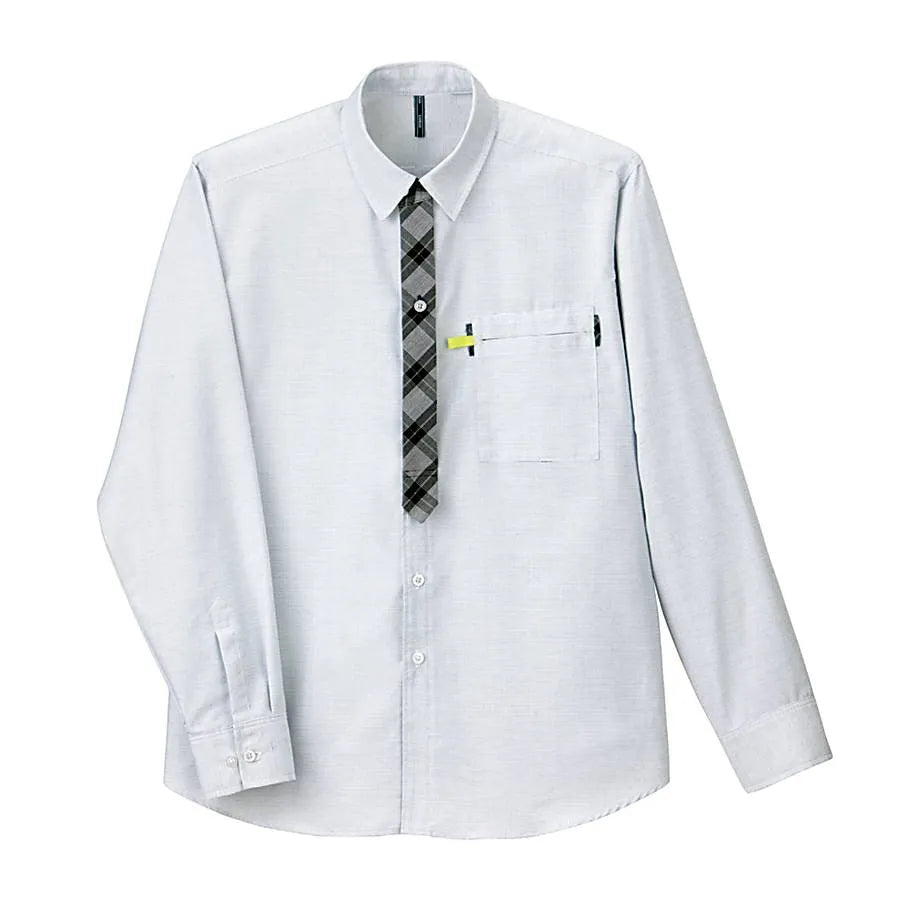 長袖チェックシャツ