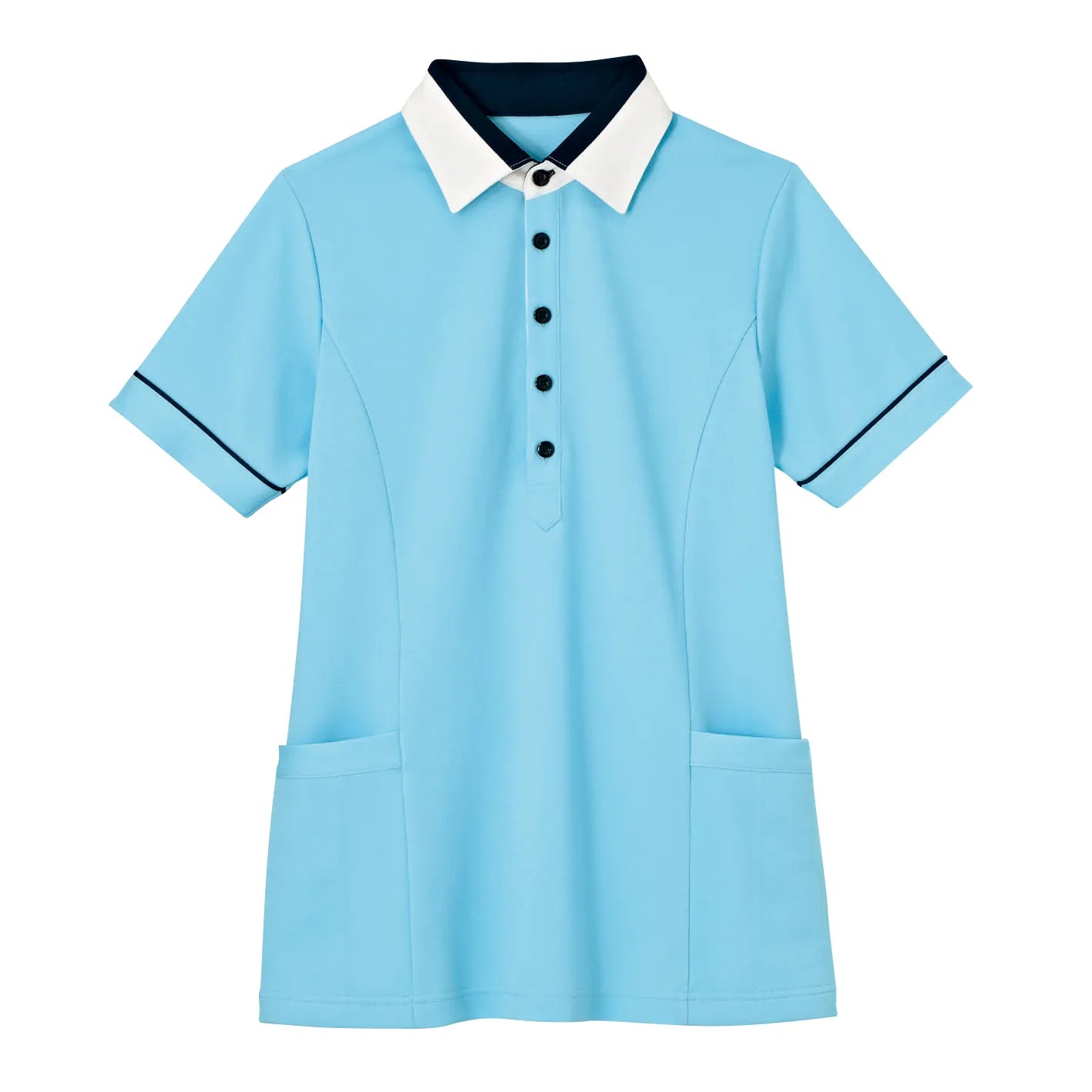 半袖ロングポロシャツ