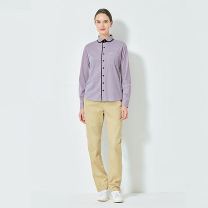 長袖ニットシャツ