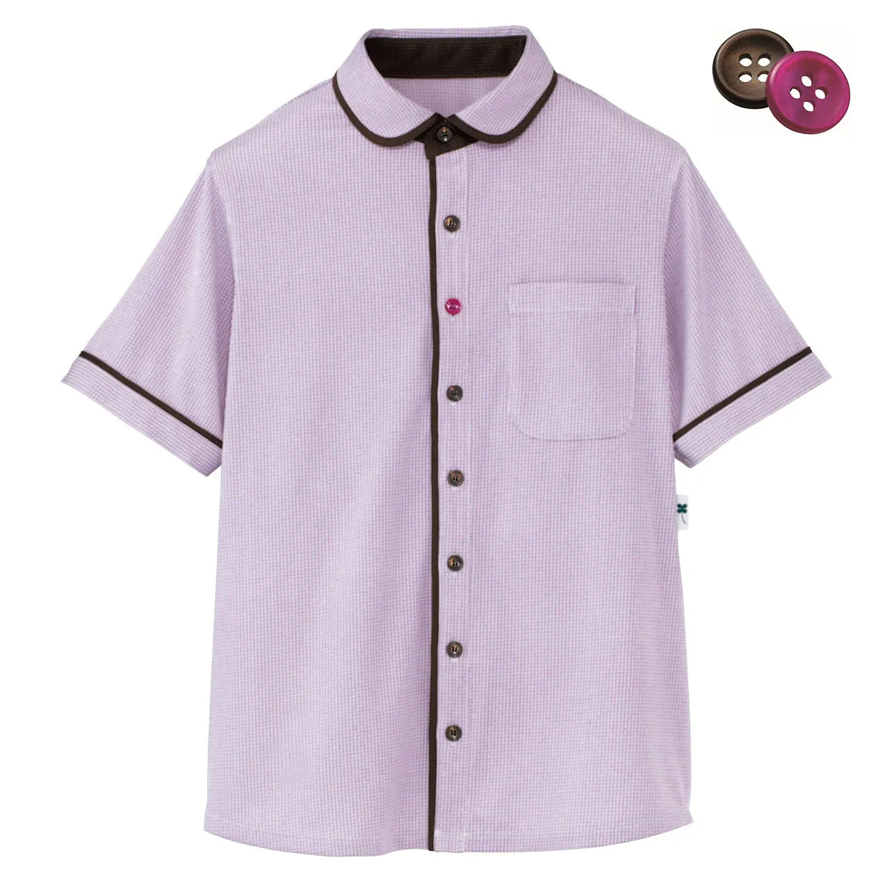 半袖ニットシャツ