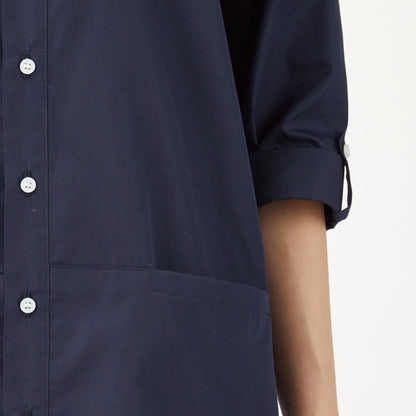 八分袖ロングシャツ