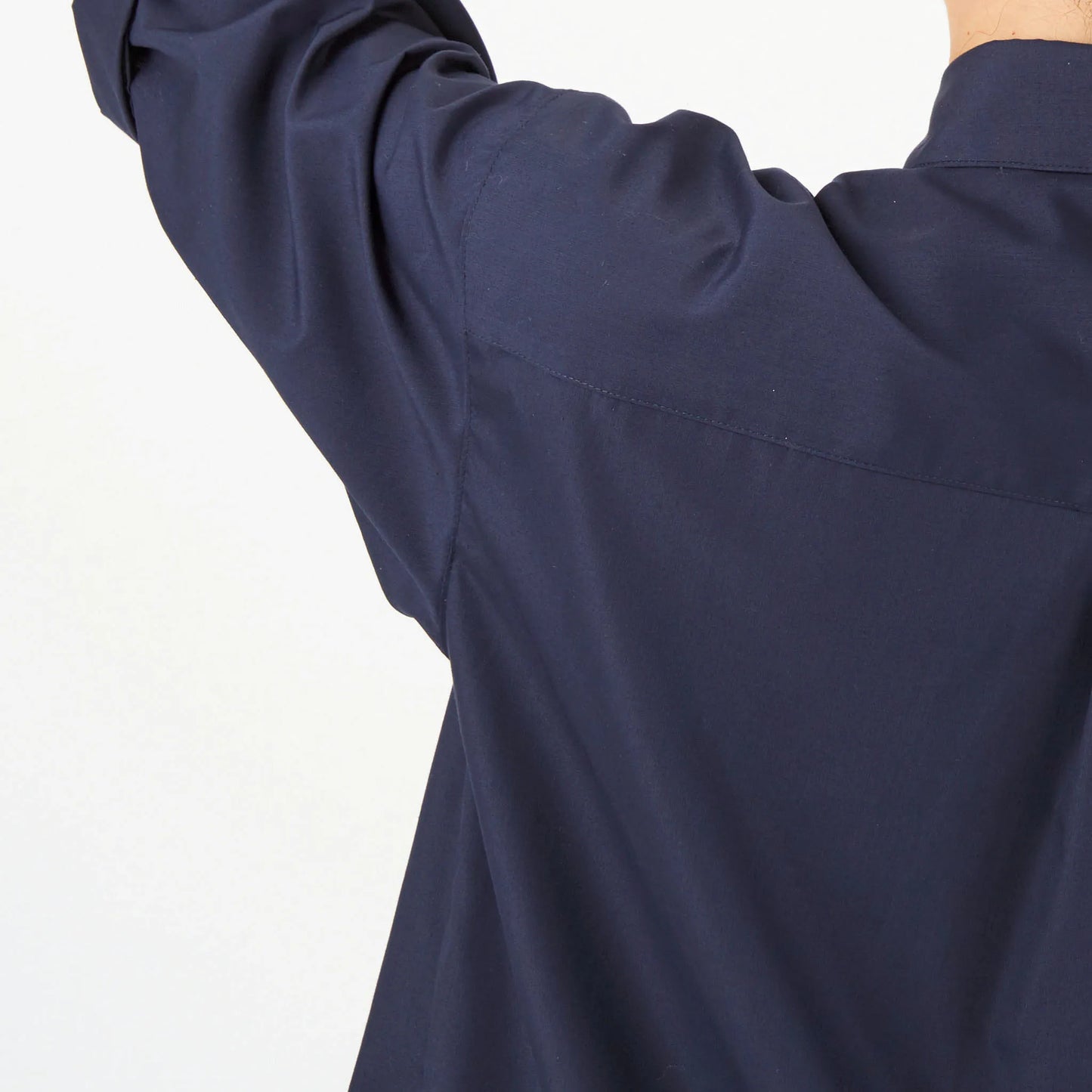 八分袖ロングシャツ