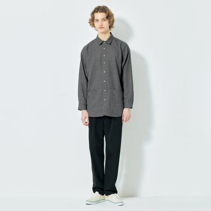 長袖ロングシャツ