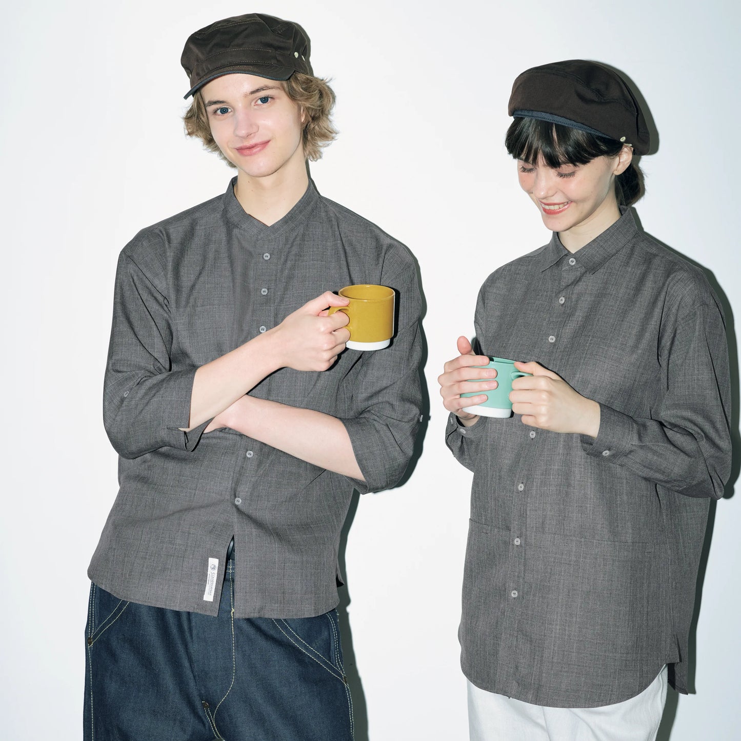 長袖ロングシャツ